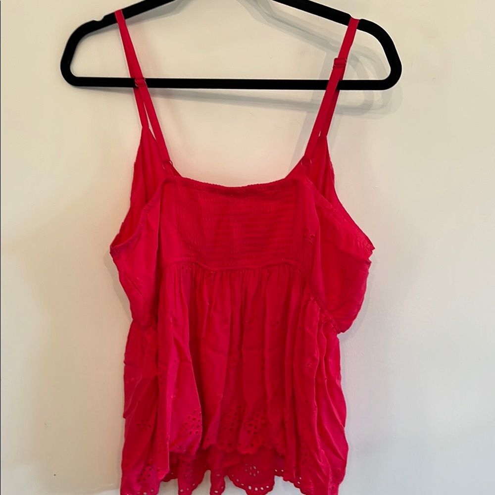 Torrid Fuchsia Sleeveless Peplum Blouse - Picture 3 of 6